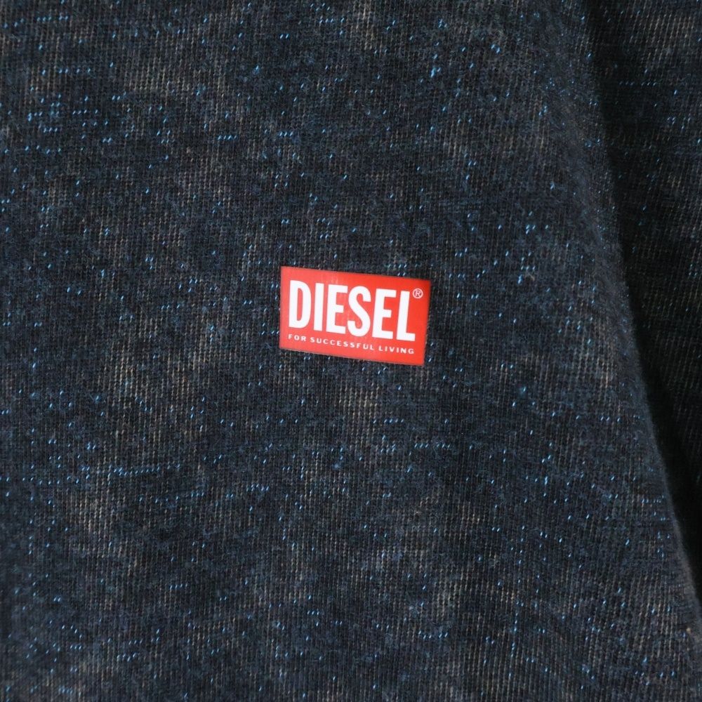 DIESEL (ディーゼル) ロゴプリント ヴィンテージ加工 クルーネック