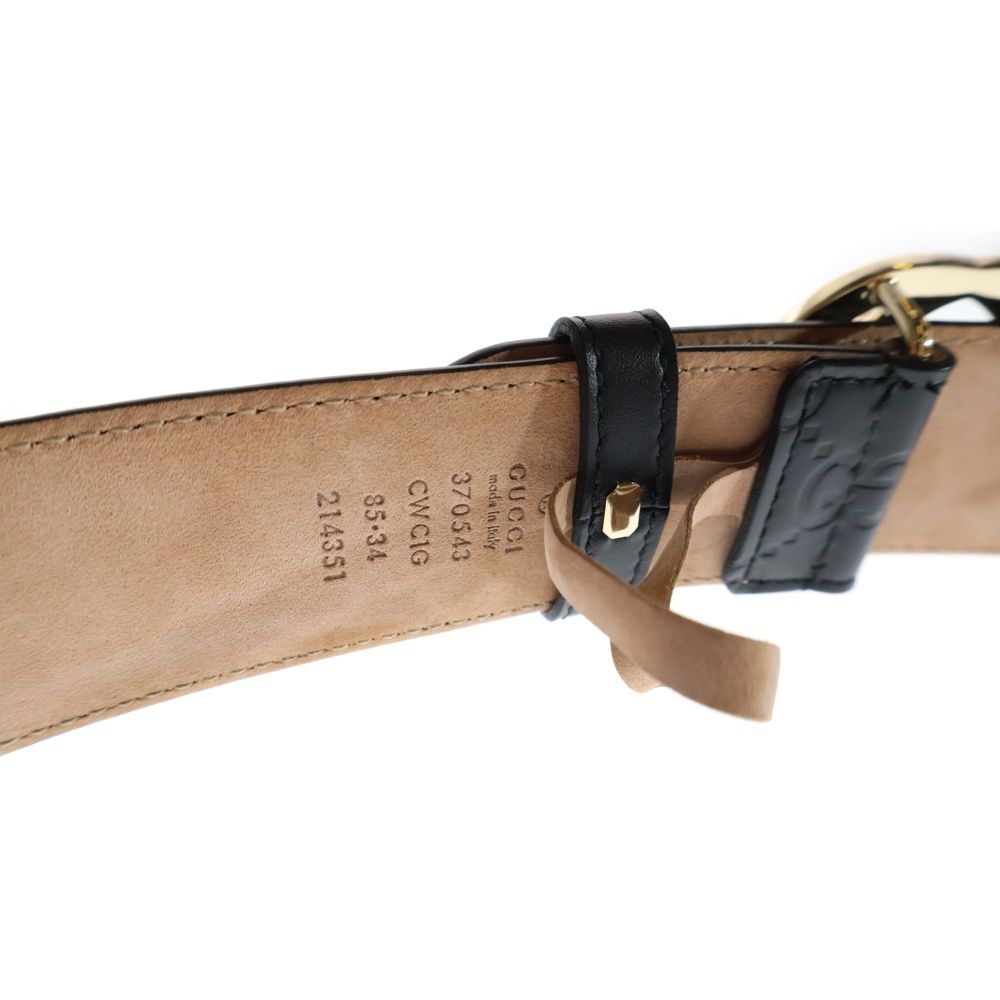 GUCCI (グッチ) グッチシマ インターロッキングG レザー ベルト