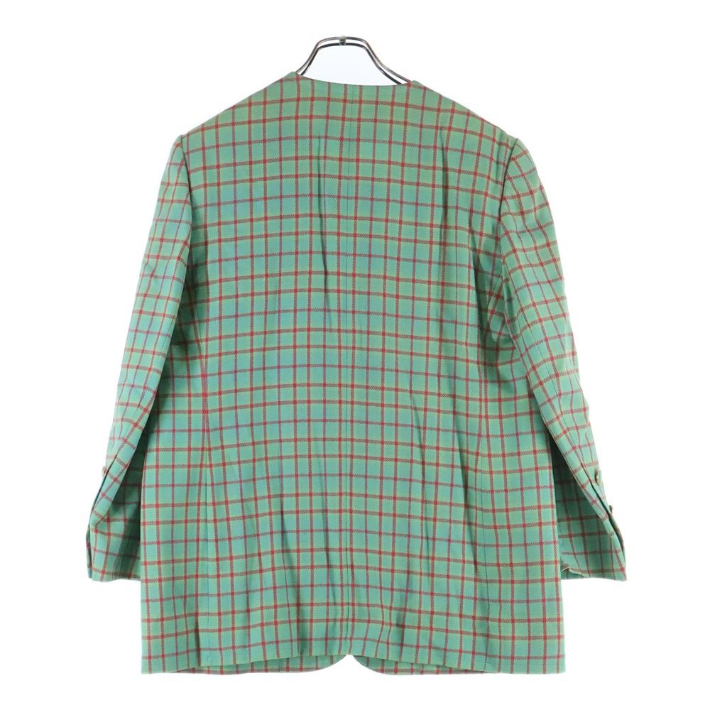 GIVENCHY (ジバンシィ) GLAMOUR チェック柄 ウール ノーカラー