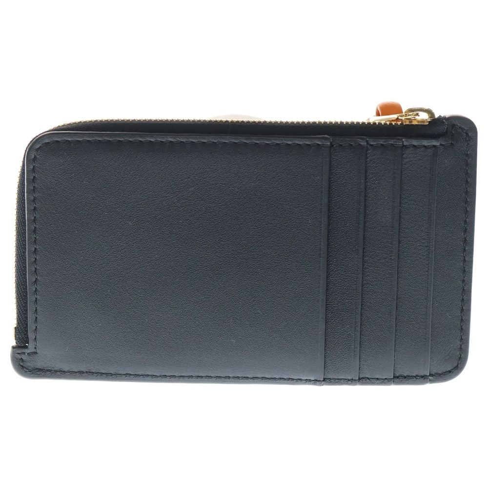LOEWE (ロエベ) ノット フラグメントケース ブラック×オレンジ レザー