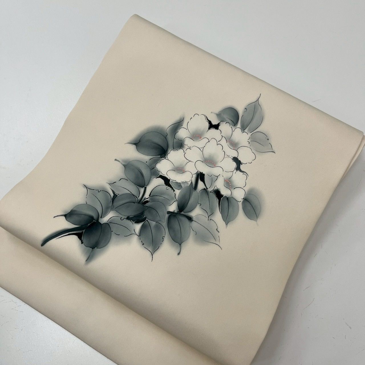 名古屋帯 塩瀬 長尺 上品な花柄の染め 九寸 正絹 着物 MA-3380 - メルカリ