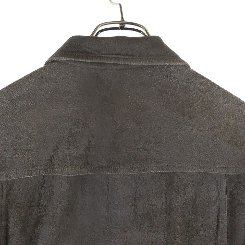 Rick Owens (リックオウエンス) インターシャ ラムレザー ジャケット