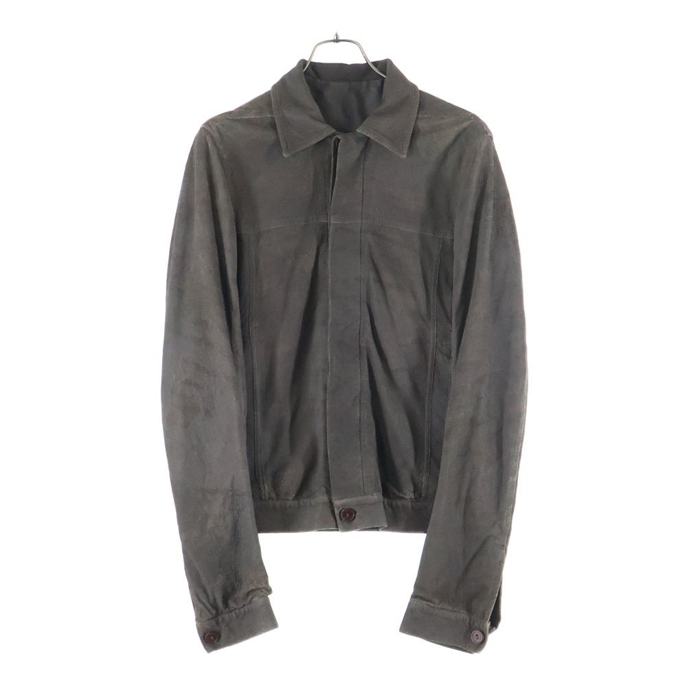Rick owens RU3761グレー　レザージャケット シングルライダース Rick owens RU3761グレー レザージャケット シングルライダース Rick