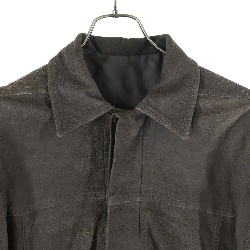 Rick Owens (リックオウエンス) インターシャ ラムレザー ジャケット