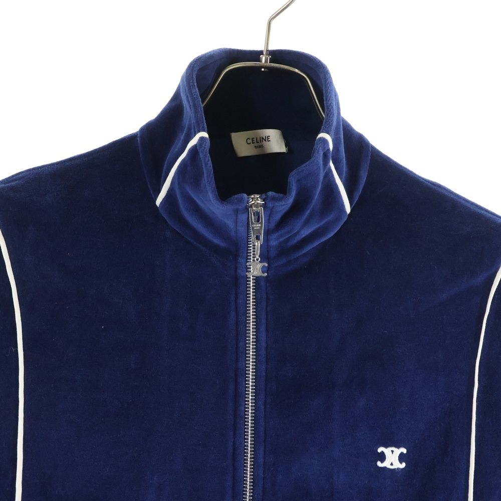 CELINE (セリーヌ) 20SS トリオンフ刺繍 ベロア トラックジャケット
