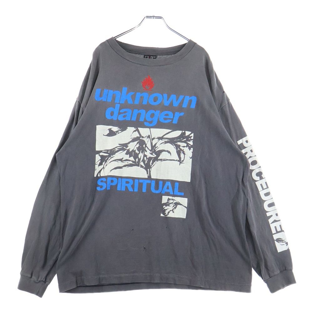 XL 美品 23SS セントマイケル UNKNOWN 加工 プリント Tシャツ SAINT MICHAEL (セントマイケル) 23SS LS TEE/UNKNOWN SM-S23-0000-027
