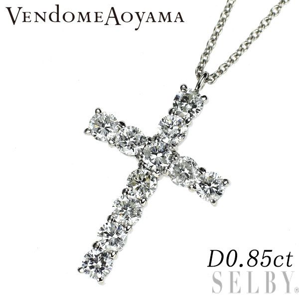 ヴァンドーム青山 Pt900/ Pt850 ダイヤモンド ペンダントネックレス
