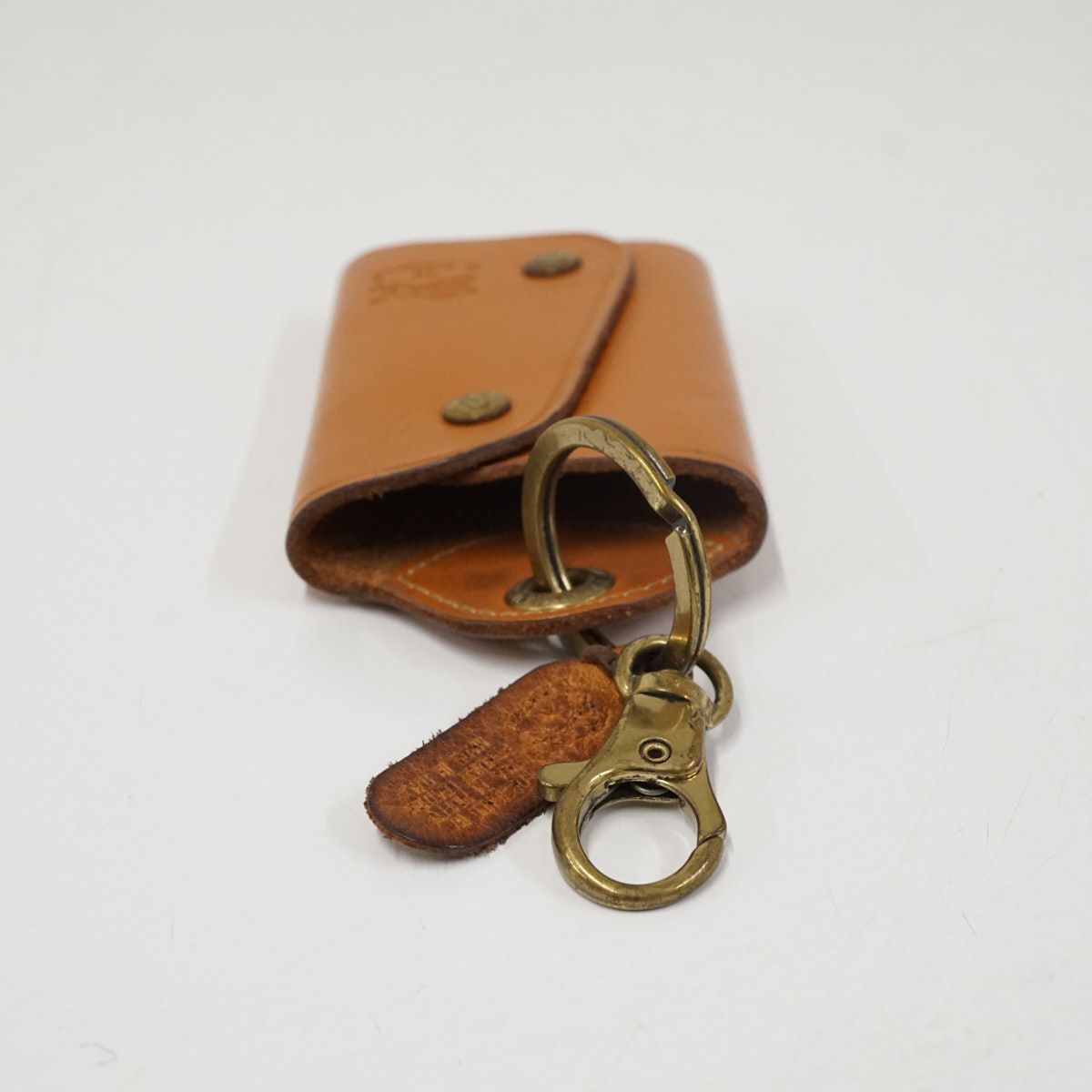 IL BISONTE イルビゾンテ レザー キーケース USED品 ヤケヌメ ブラウン