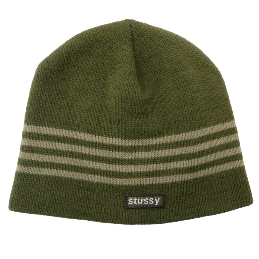 STUSSY ステューシー 紺タグ 90s ロゴパッチ ビーニー ニットキャップ