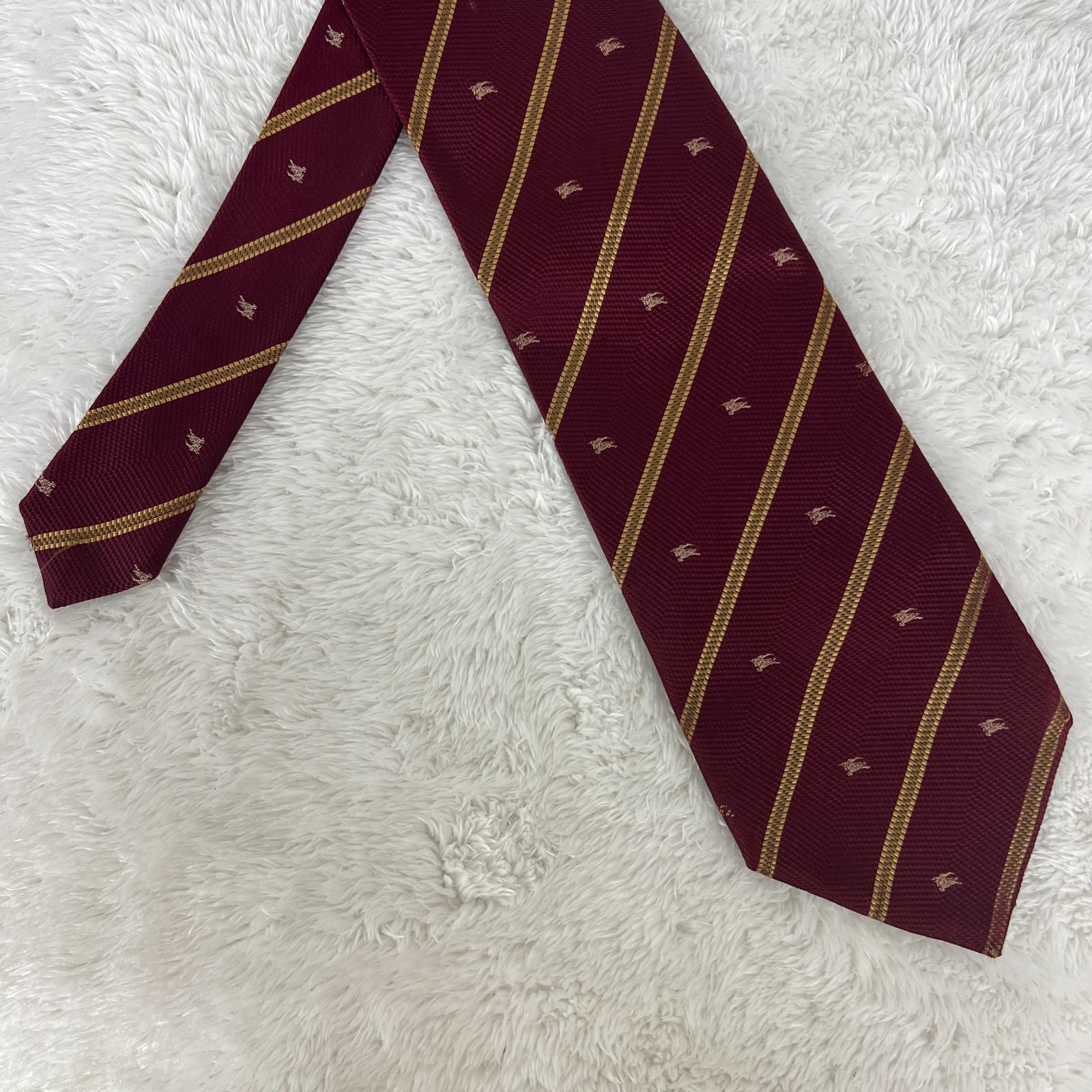 訳アリ》BURBERRY LONDON (バーバリーロンドン) シルクネクタイ 総柄