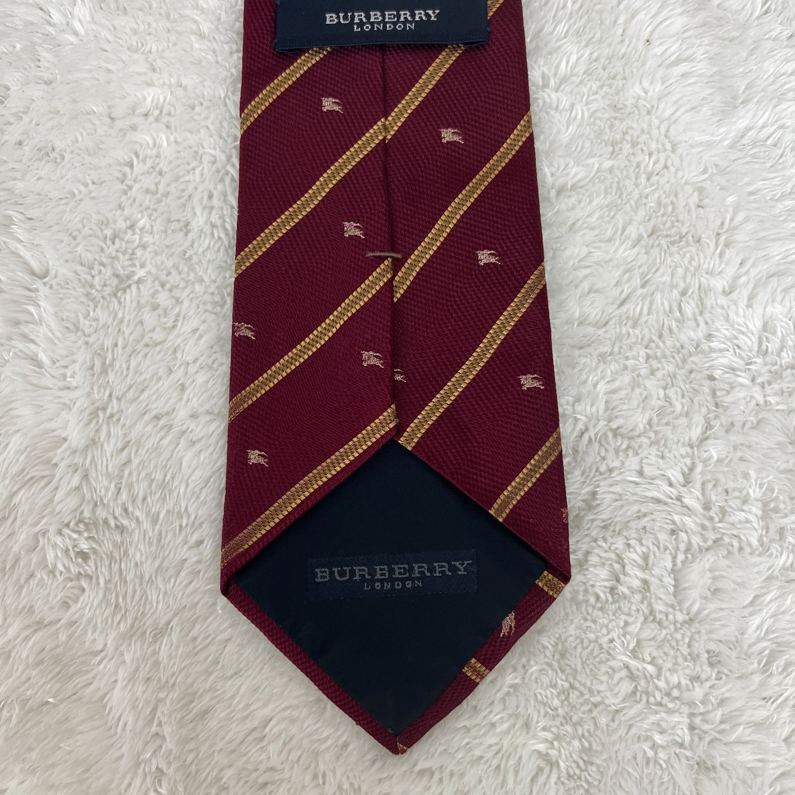 訳アリ》BURBERRY LONDON (バーバリーロンドン) シルクネクタイ 総柄