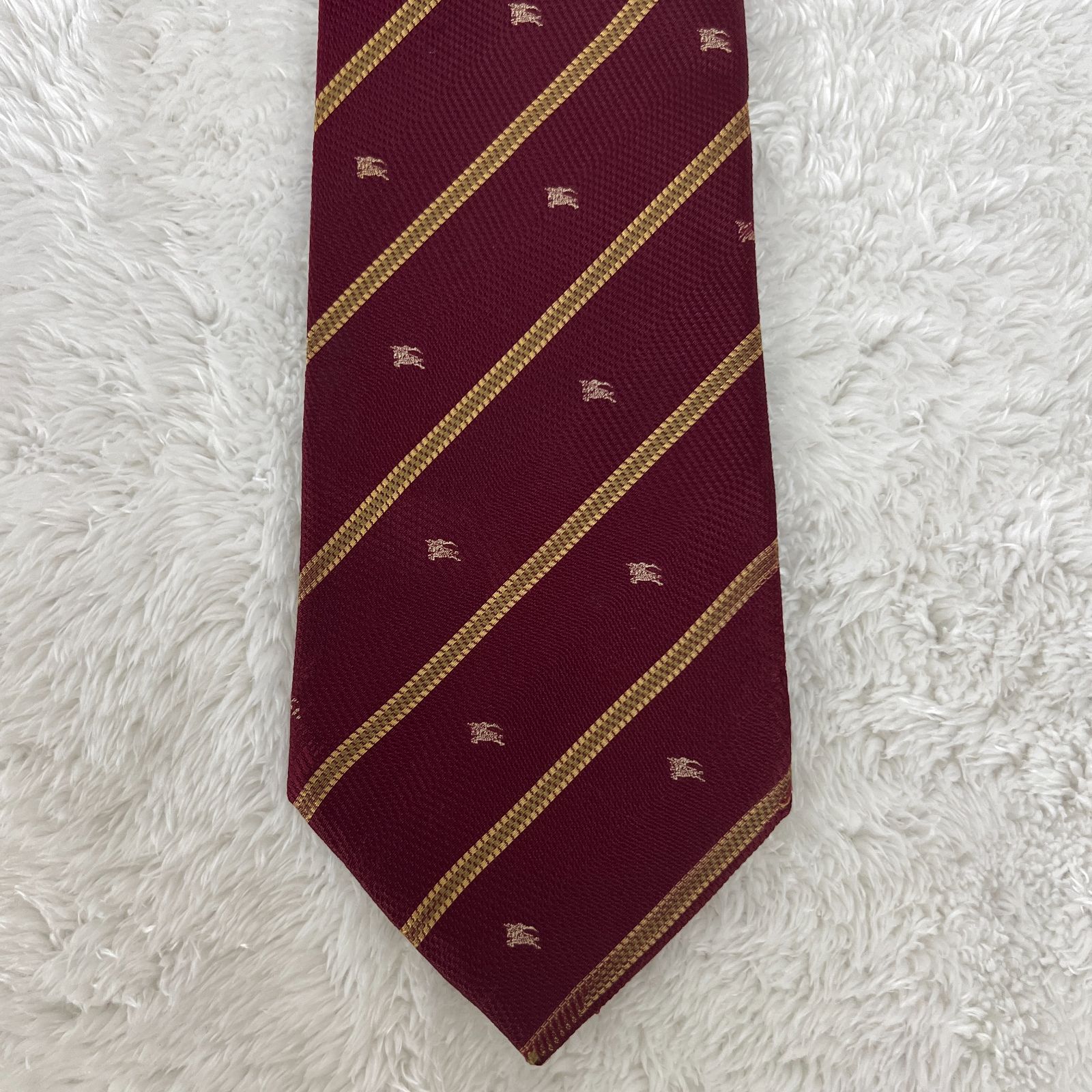 訳アリ》BURBERRY LONDON (バーバリーロンドン) シルクネクタイ 総柄