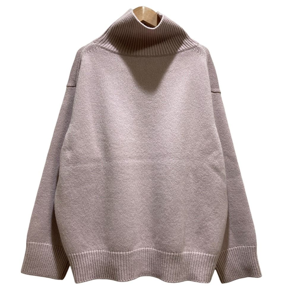 美品 BLAMINK ブラミンク ウール カシミアブレンド タートルニット