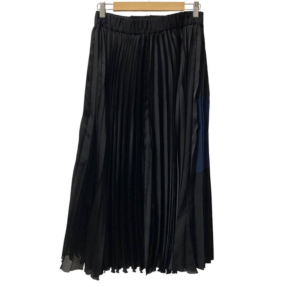 美品 sacai サカイ ドッキングプリーツロングスカート 22-06394 サイズ