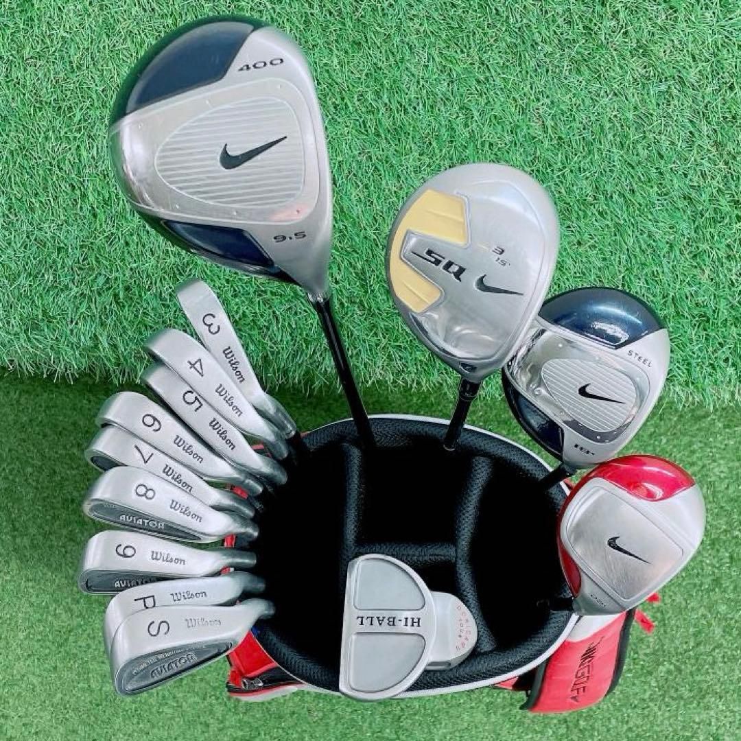 NIKE 400 SQ Wilson メンズ 14本 ゴルフセット N2197 - メルカリ