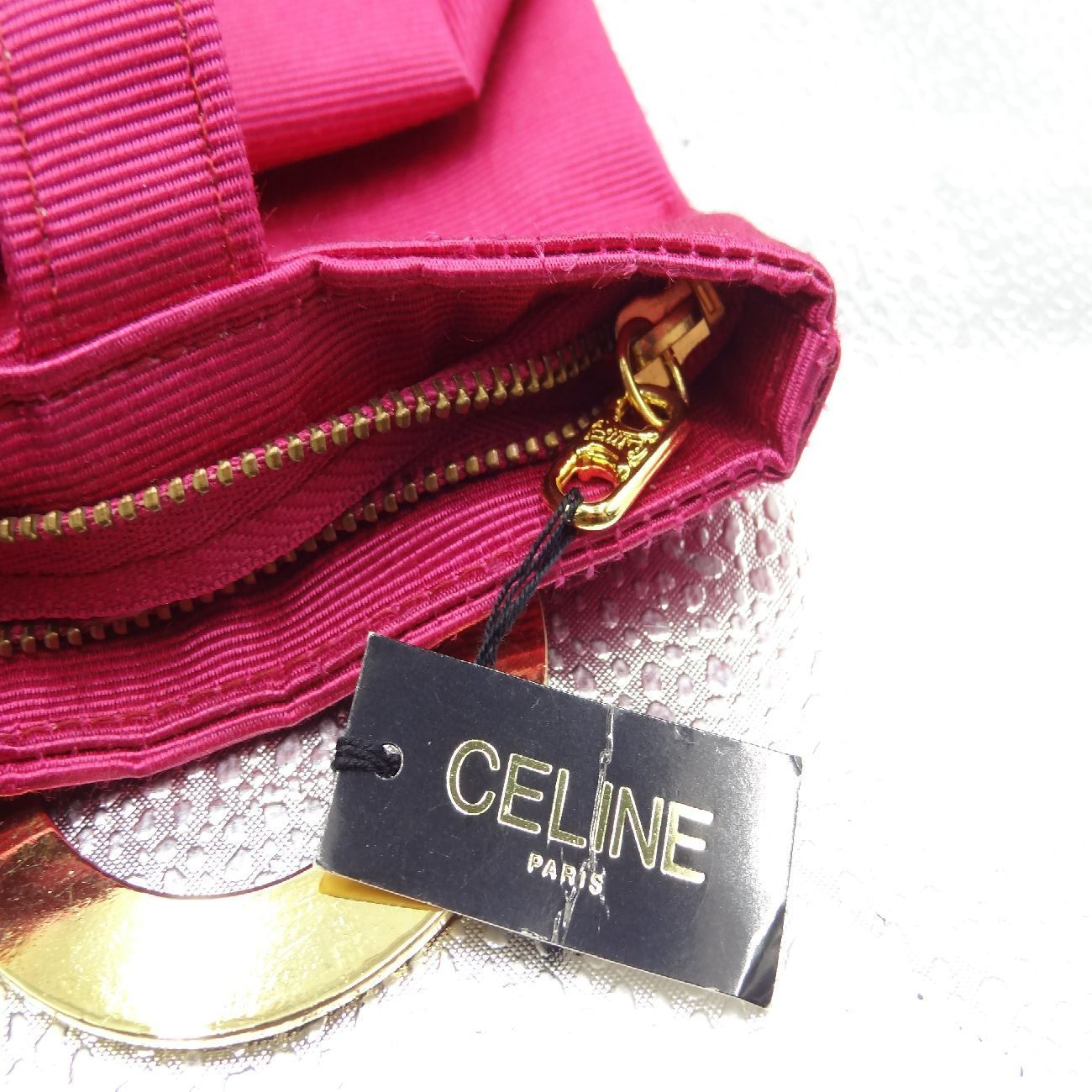 CELINE セリーヌ サークルロゴ アクセサリーポーチ ミニポーチ 