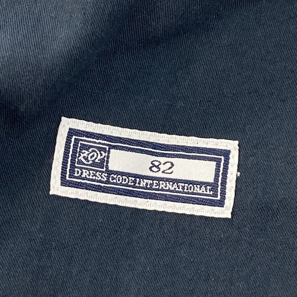 サイズ：82 ZOY ゾーイ ストレッチパンツ 千鳥×カモフラ柄 ネイビー系