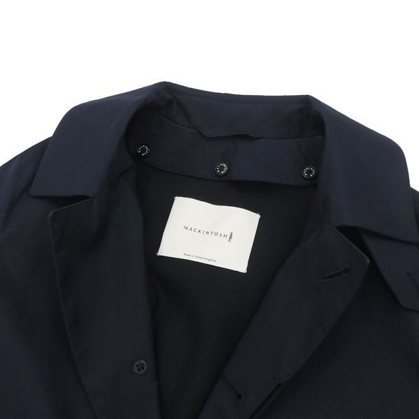 MACKINTOSH ステンカラーコート ダークネイビー 36 MACKINTOSH マッキントッシュ ﾈｲﾋﾞｰGMｰ1118FDNEW DUNKELD ｽﾃﾝｶﾗｰ ｺｰﾄ
