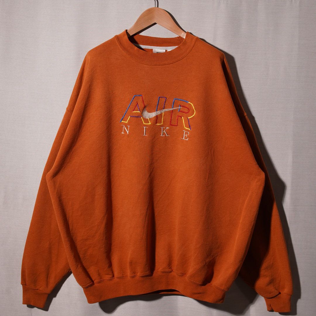 90s USA製 銀タグ ナイキ NIKE スウェット XL相当 表記M ブラウン