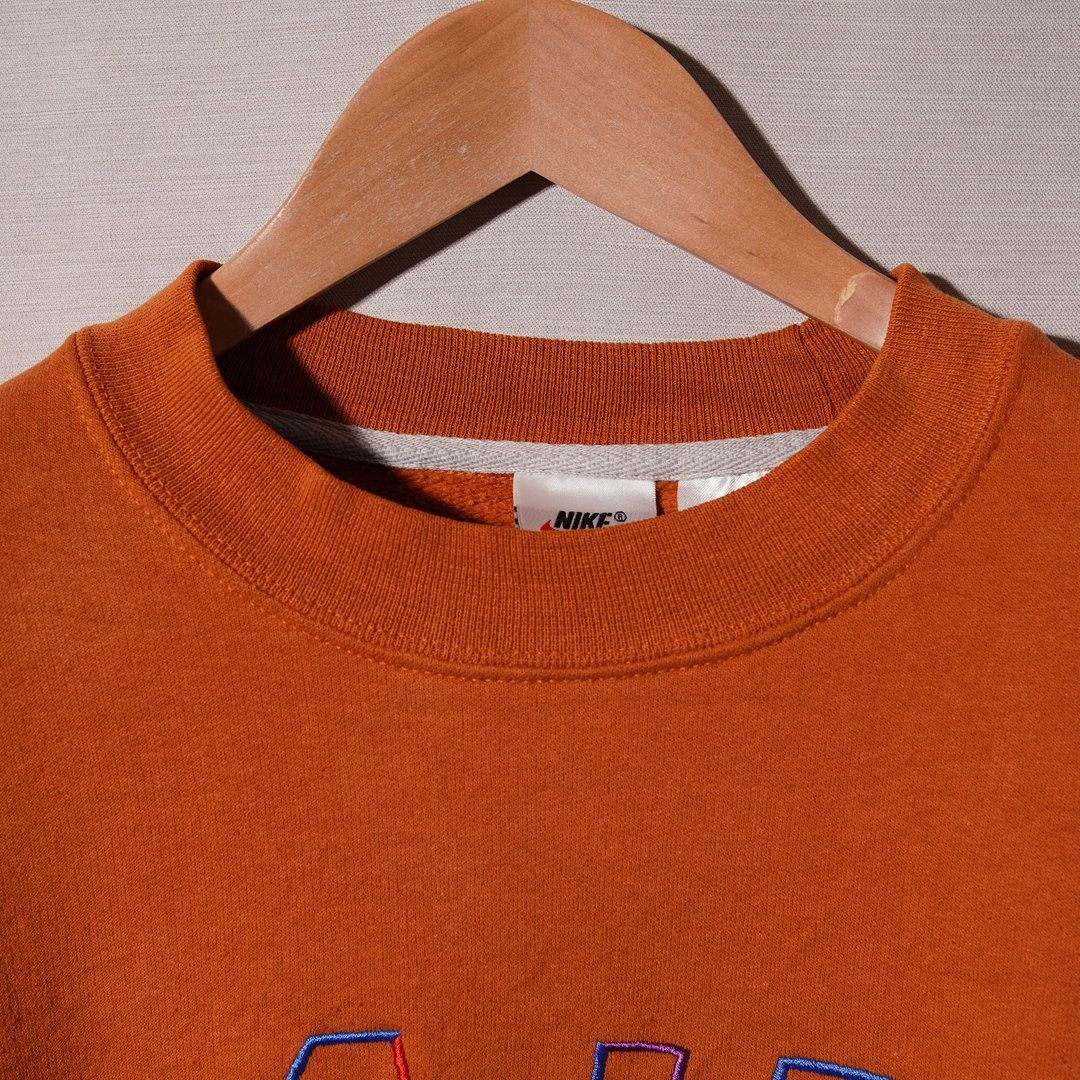 90s USA製 銀タグ ナイキ NIKE スウェット XL相当 表記M ブラウン