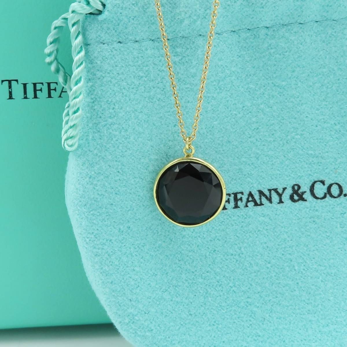 送料無料】 極希少 美品 Tiffany&Co. ティファニー 大粒 オニキス 