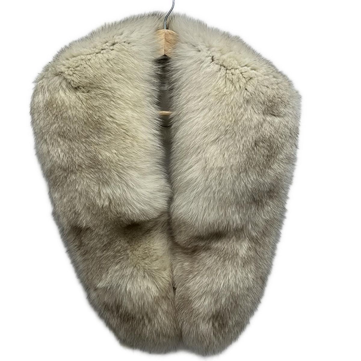 SAGA FOX(サガフォックス) マフラー美品 - アイボリー×ダークブラウン