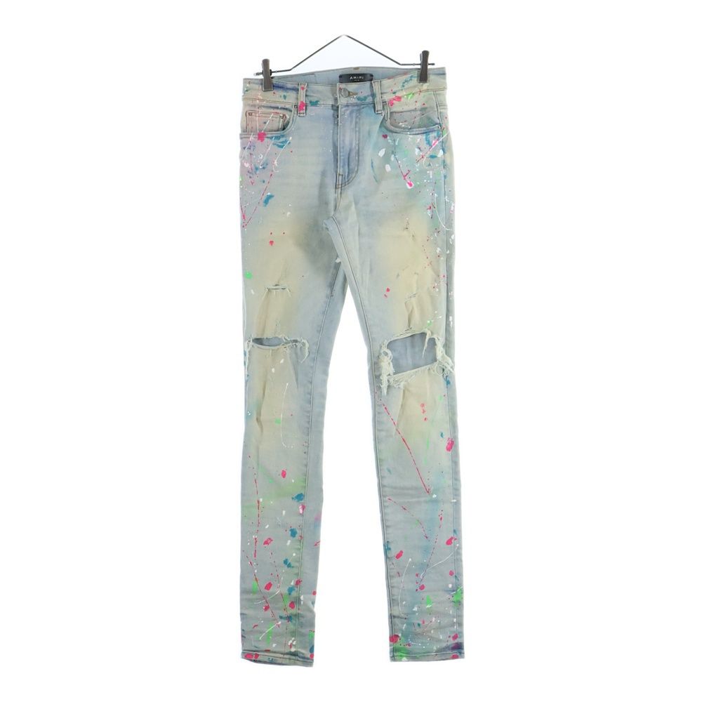 AMIRI (アミリ) クラッシュ ペイント ペンキダメージ加工 スキニー
