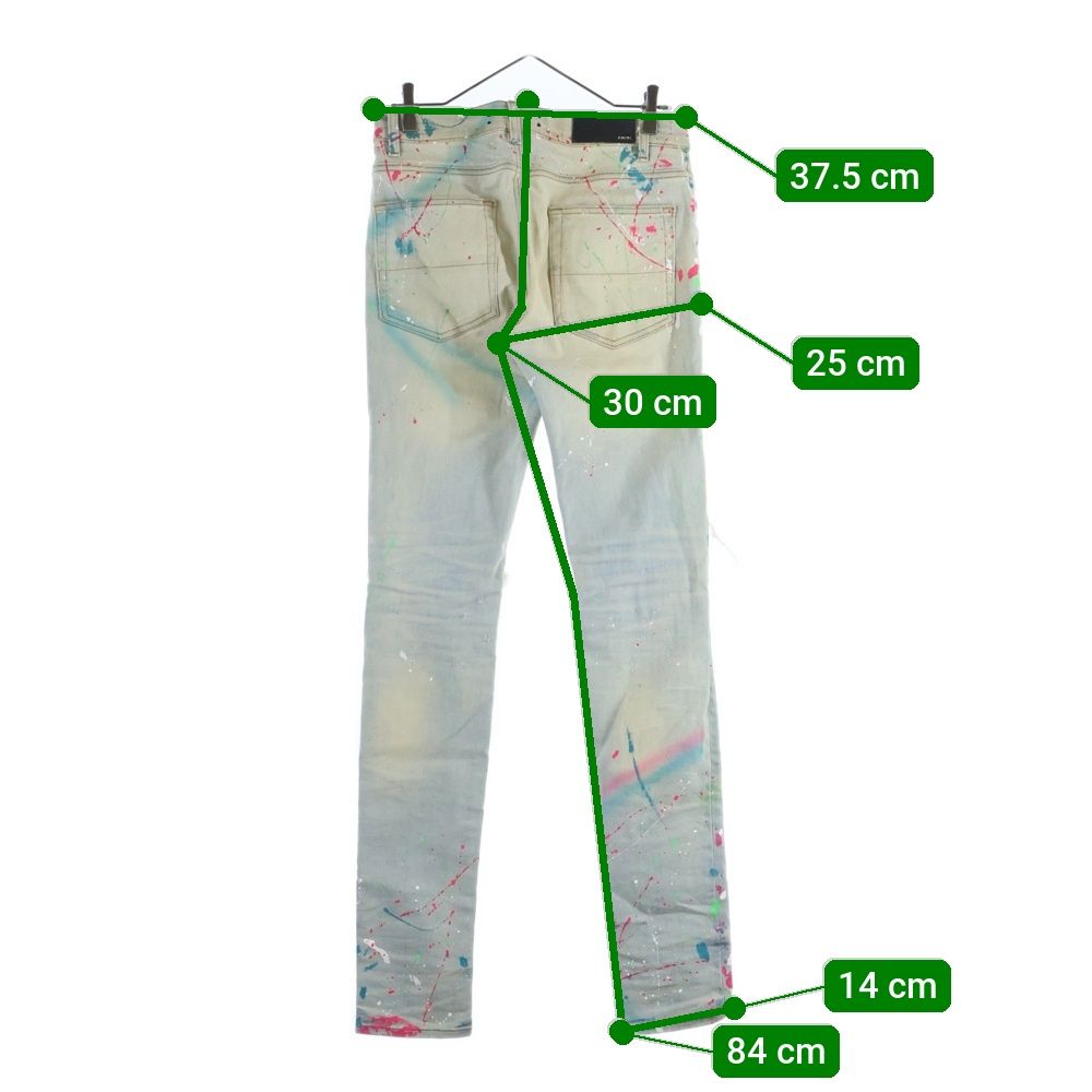 AMIRI (アミリ) クラッシュ ペイント ペンキダメージ加工 スキニー