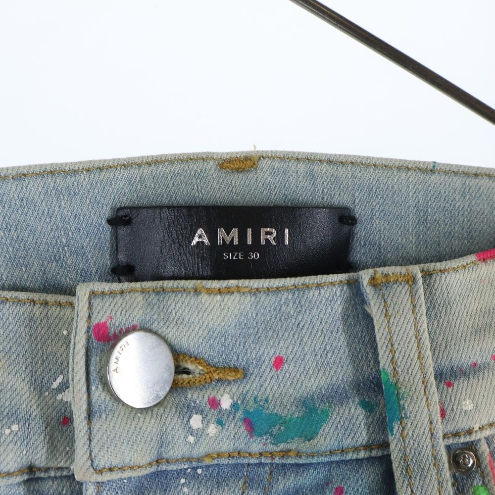 AMIRI (アミリ) クラッシュ ペイント ペンキダメージ加工 スキニー