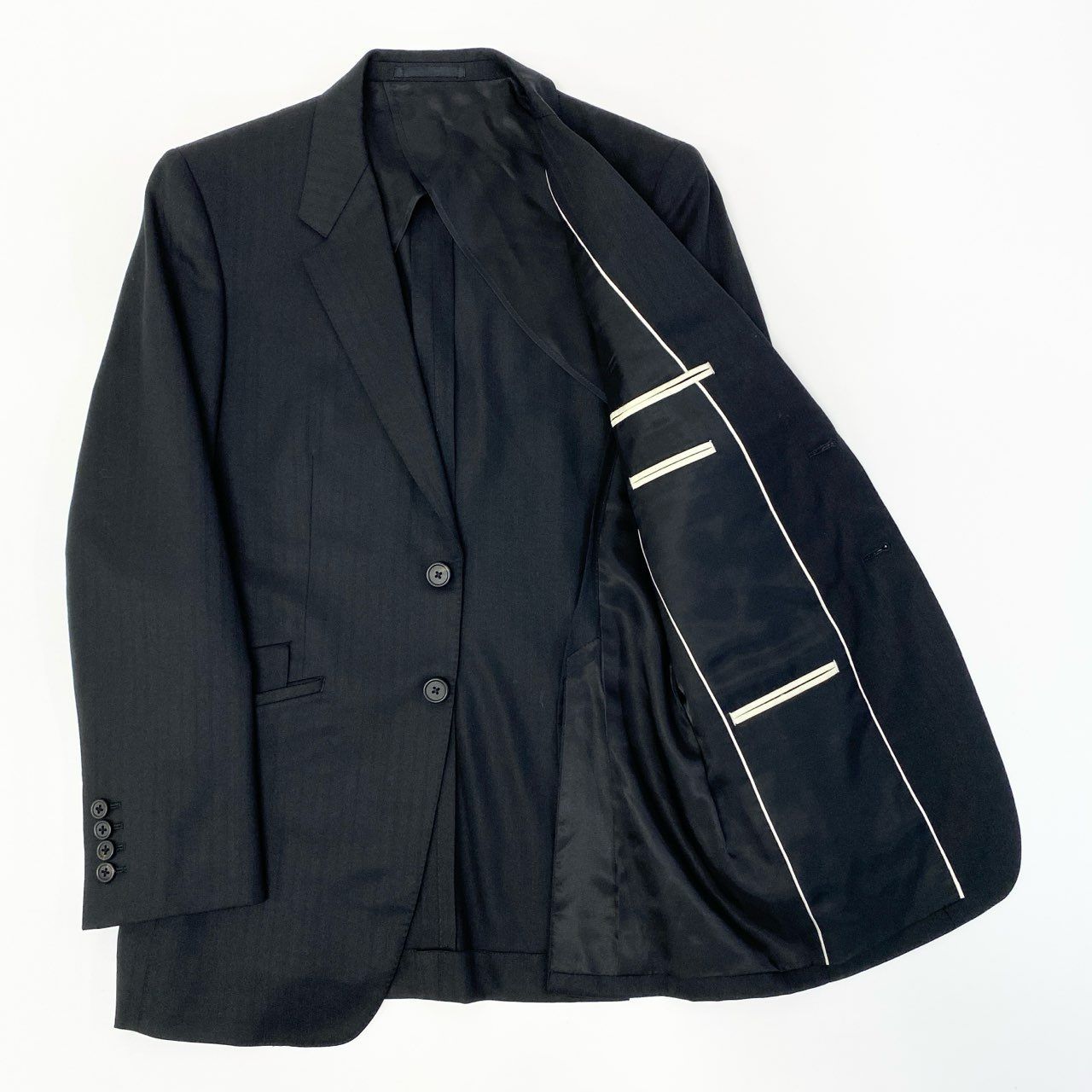 59a21 Paul Smith ポールスミス ストライプ 2ボタン 英国式 4シーズン