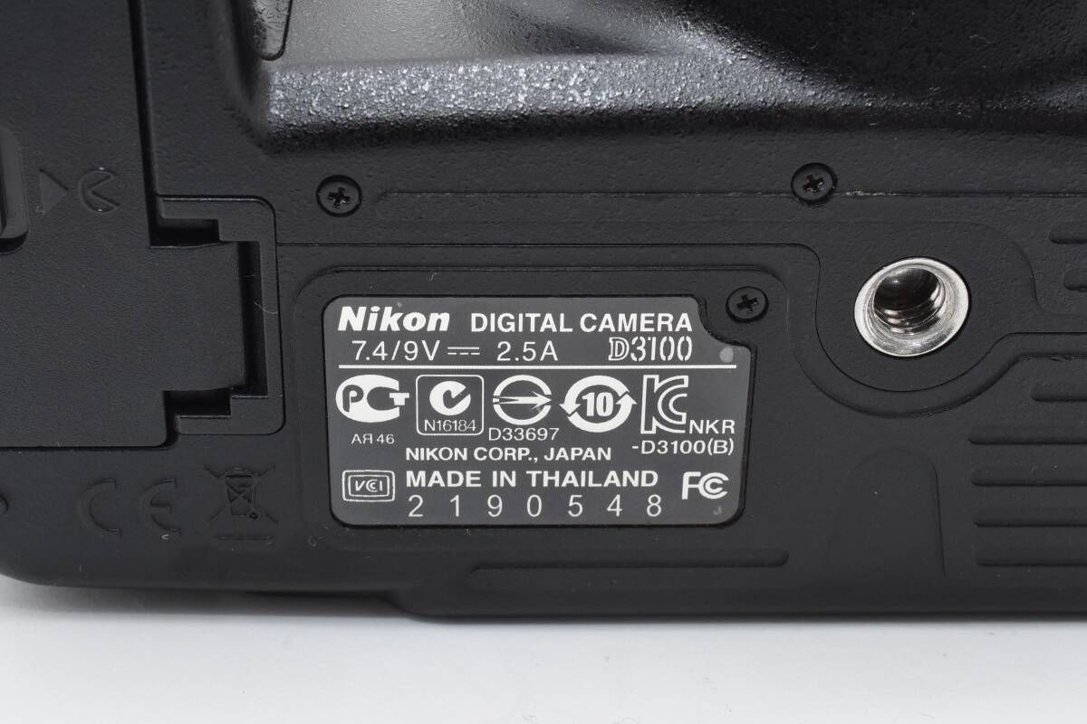 ☆極上品☆《ショット数3,877回》 ニコン Nikon D3100 ボディ #1156p