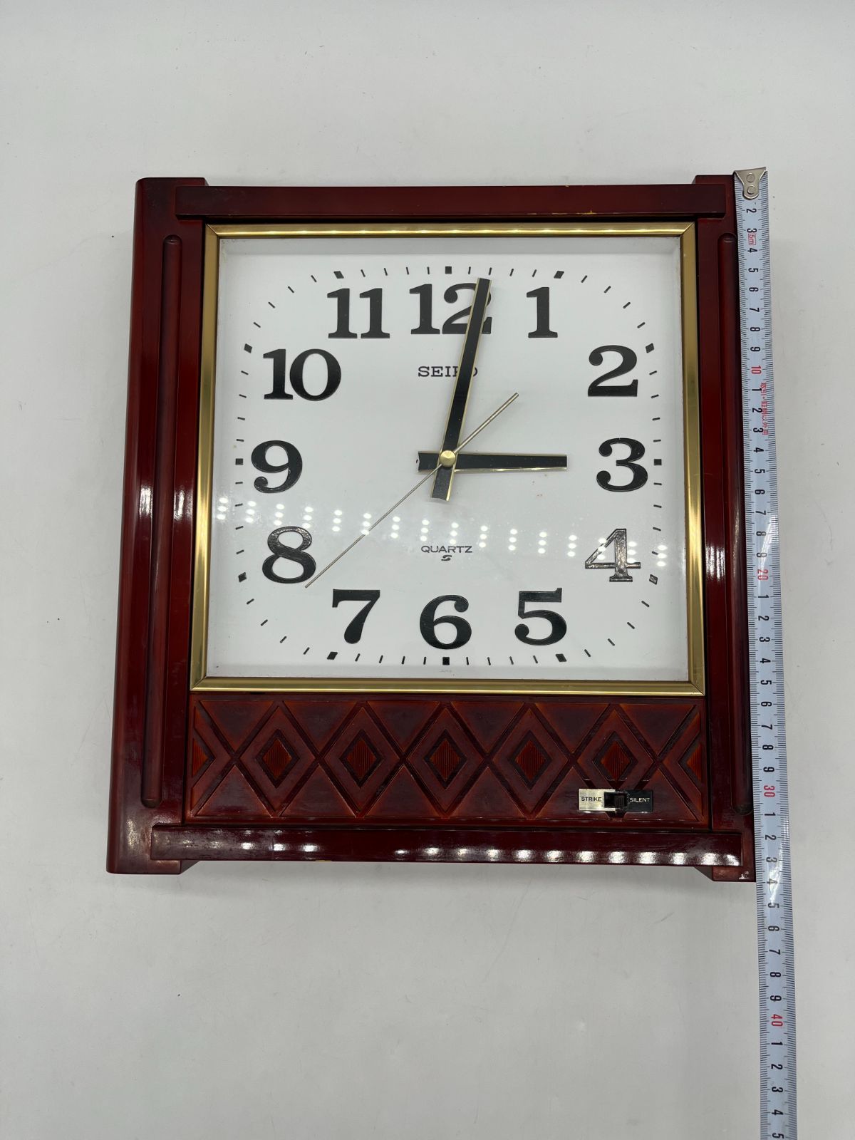 ジャンク品 SEIKO セイコー QUARTZ クォーツ QB528B 掛け時計 時計 鐘