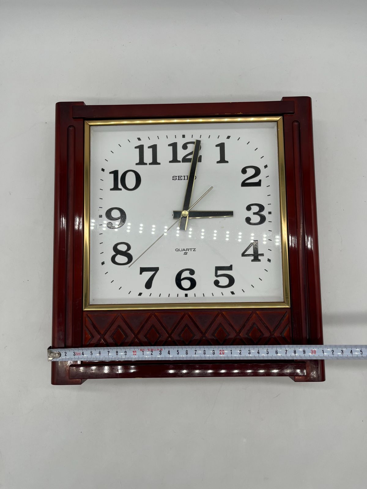 ヒビノの時計　昭和レトロ　ジャンク品 ジャンク品 SEIKO セイコー QUARTZ クォーツ QB528B 掛け時計 時計 鐘