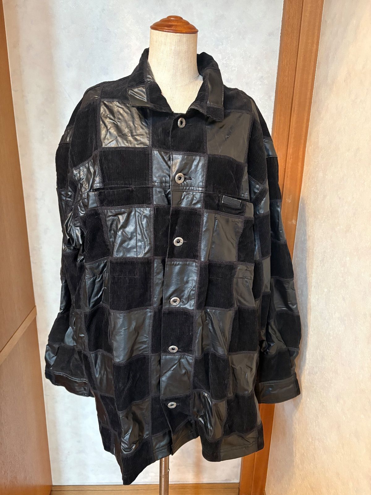 訳あり☆ジャケット】KARL KANI カールカナイ レザー コーデュロイ