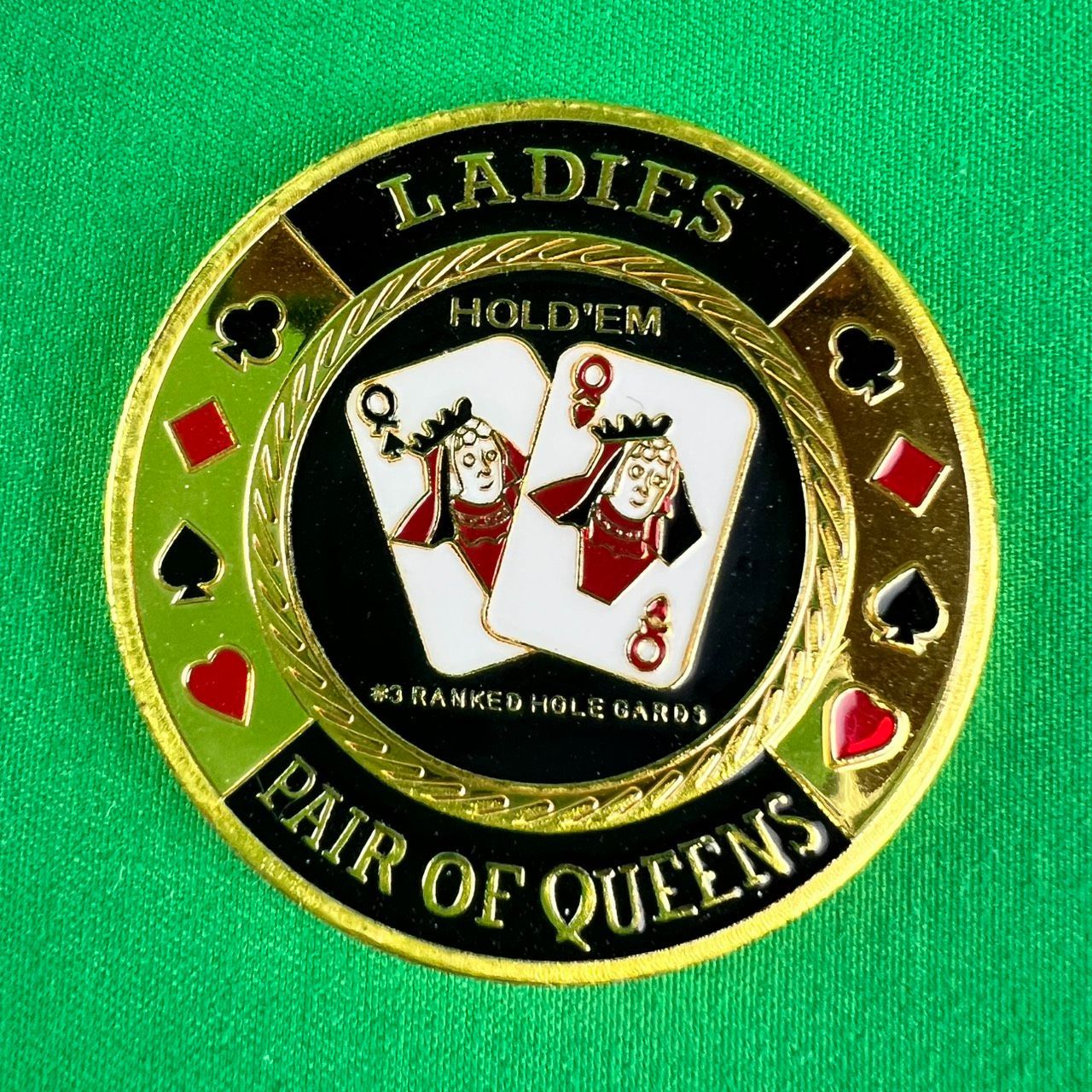 ポーカー用 【 カードプロテクター QQ 】 重量感ある金属製のコインタイプ ケース付き - メルカリ