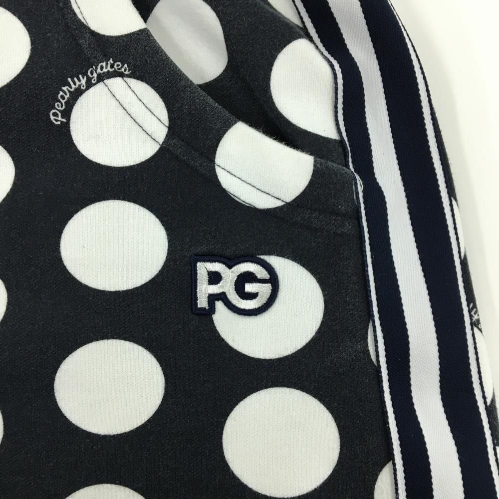 パーリーゲイツ スカート ネイビー×白 ドット 裏起毛 レディース 0(S