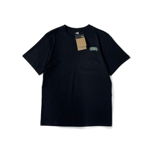 ノースフェイス 半袖 Tシャツ US限定 車 立体ロゴ 黒 180902