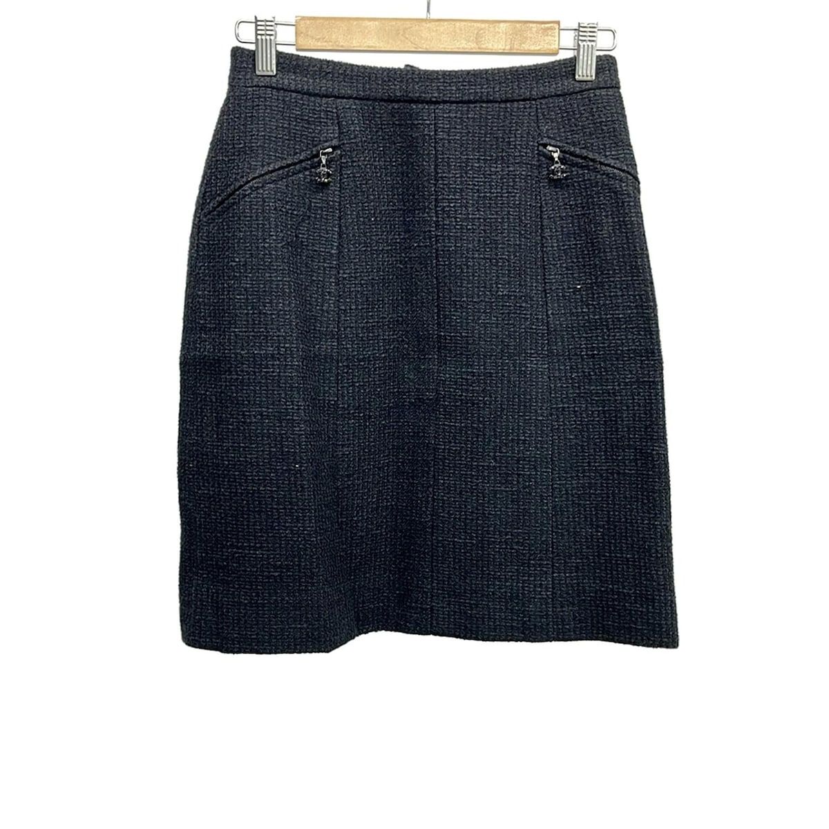 CHANEL(シャネル) スカート サイズ36 S レディース - P19755 黒×ダーク