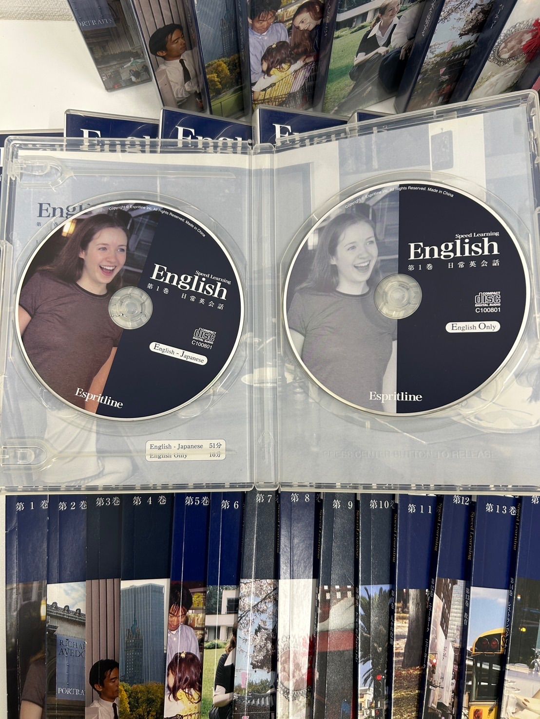 中古品】 英会話教材 Speed Learningスピードラーニング 第1巻〜第16巻