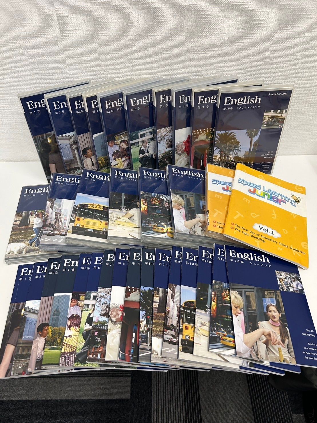 中古品】 英会話教材 Speed Learningスピードラーニング 第1巻〜第16巻