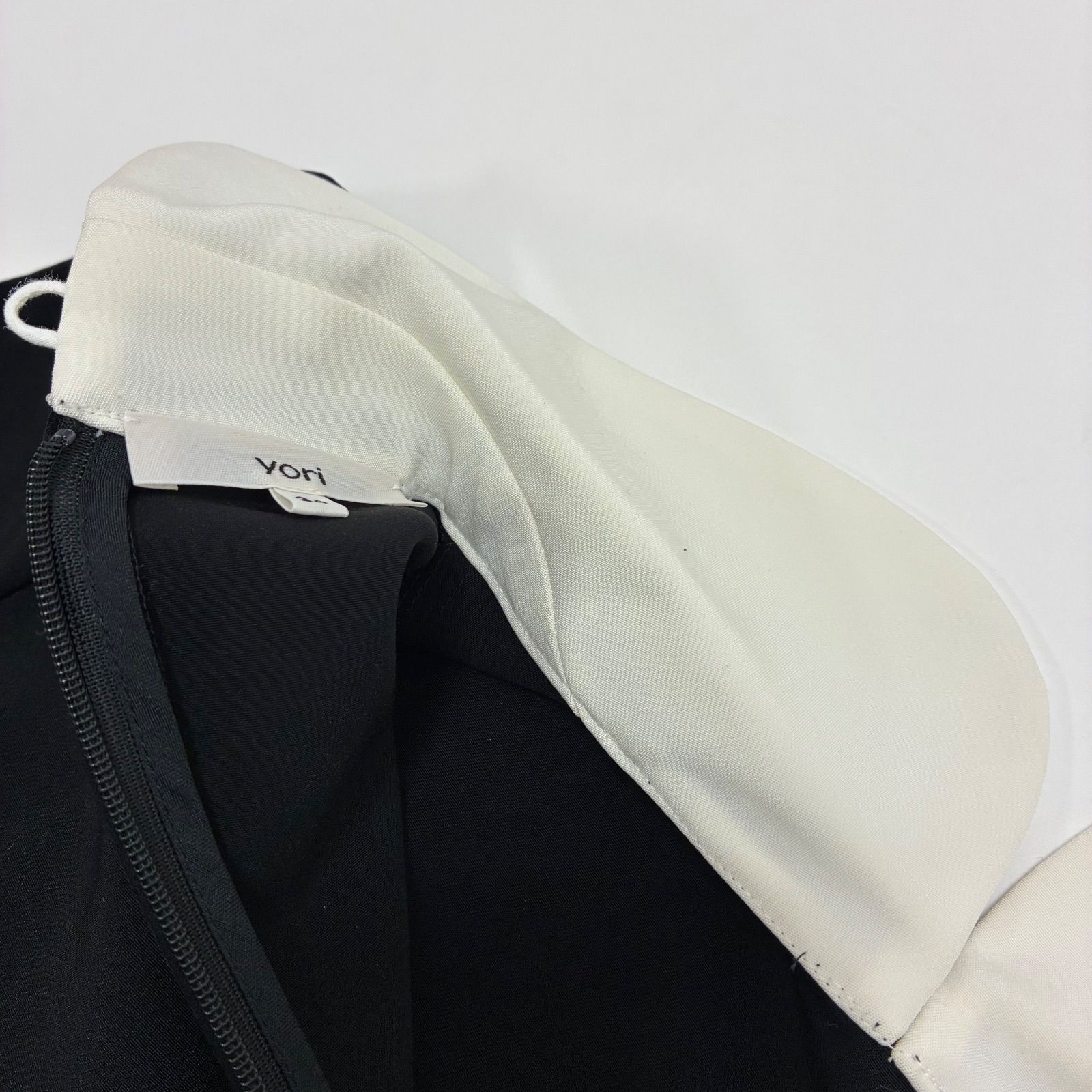 YORI ヨリ☆ラウンドカラードレスブラウス 34 ブラック - メルカリ