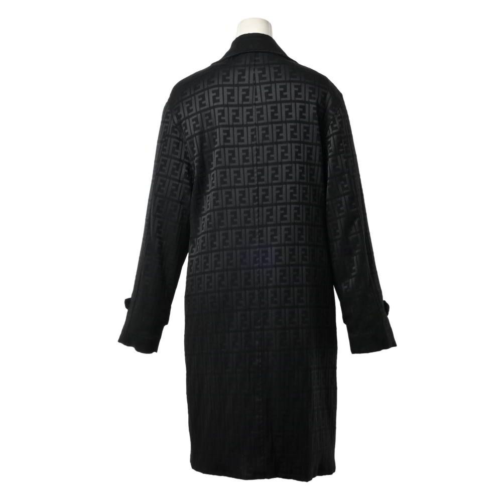 美品希少Fendi ズッカ柄ステンカラーコート FENDI - FENDI ヴィンテージ ズッカ柄 ステンカラー コートの通販 by