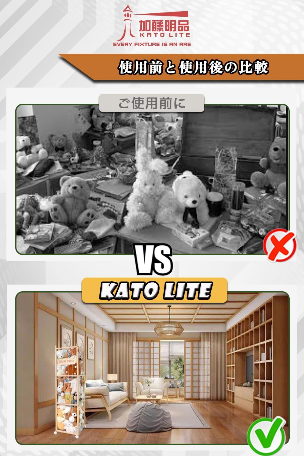 ウッド 日本語の取扱説明書付き