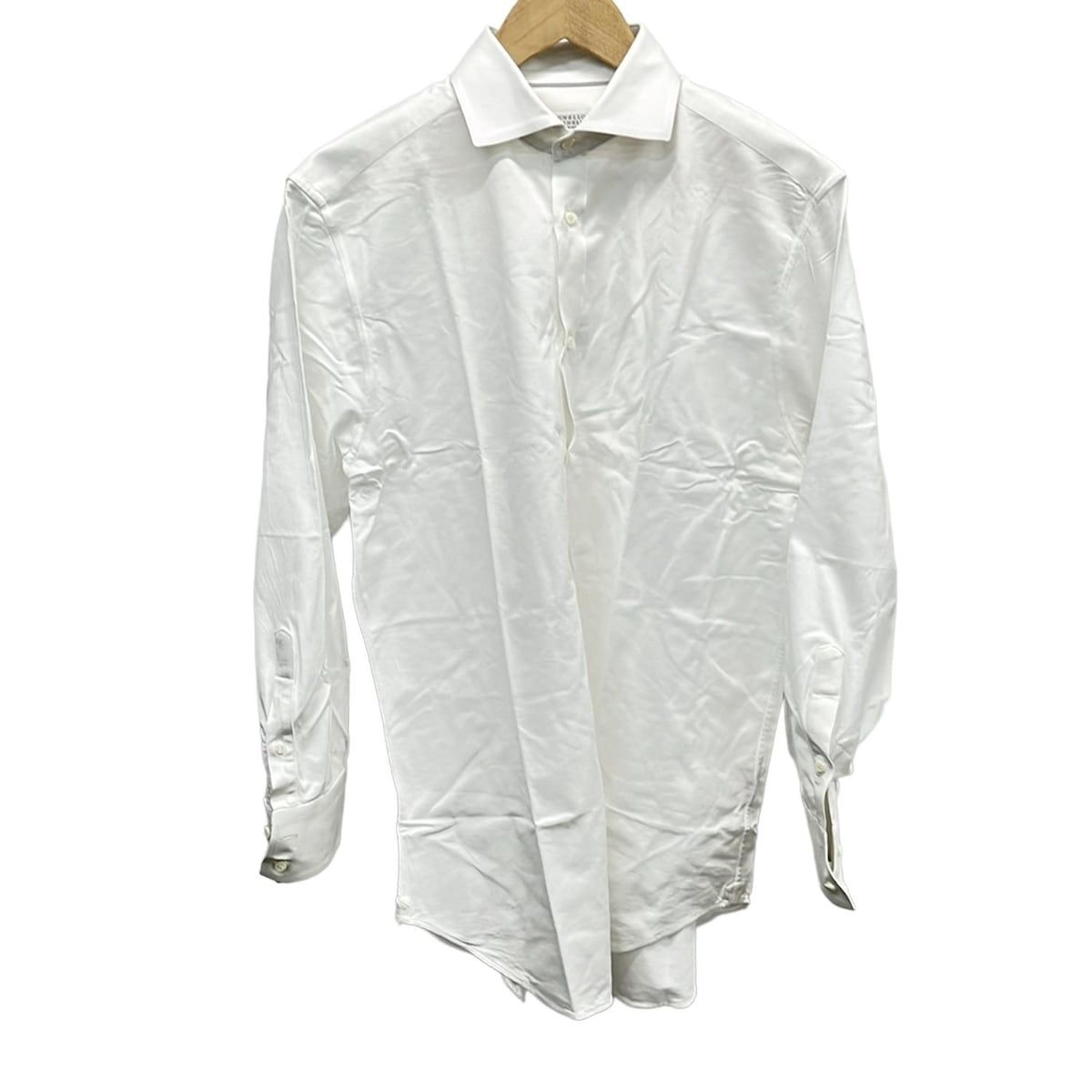 BRUNELLO CUCINELLI ホワイト長袖シャツ BRUNELLO CUCINELLI(ブルネロクチネリ) 長袖シャツ サイズ52 L メンズ