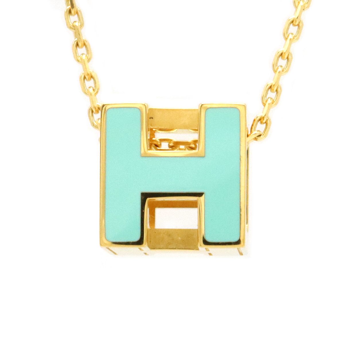 HERMES エルメス カージュドアッシュ Hキューブ Hロゴ チェーン