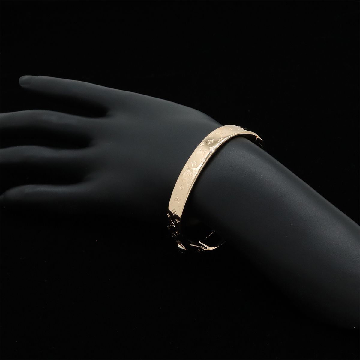 LOUIS VUITTON ルイ ヴィトン カフ ナノグラム バングル ブレスレット