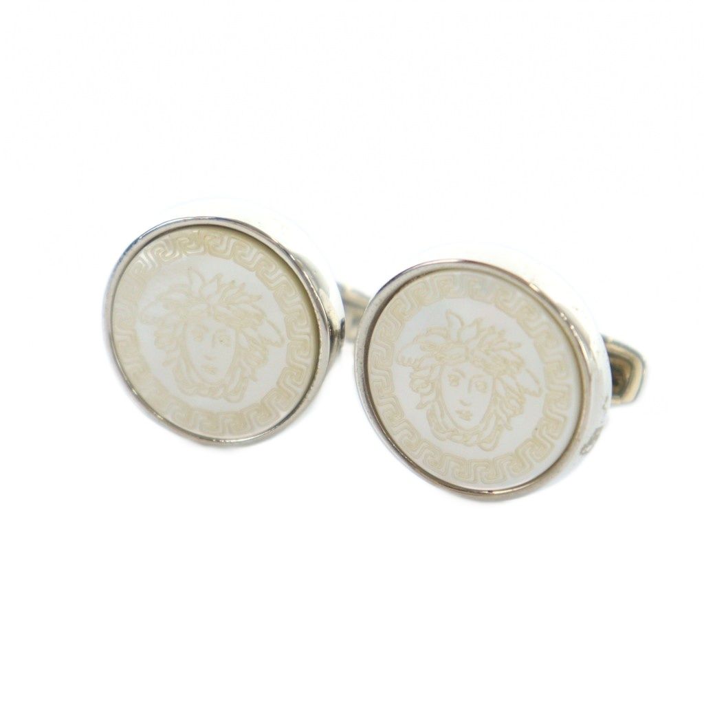 VERSACE ベルサーチ メデューサ カフス シルバーカラー 美品 ヴェルサーチ ヴェルサーチェ VERSACE カフス アクセサリー ロゴ