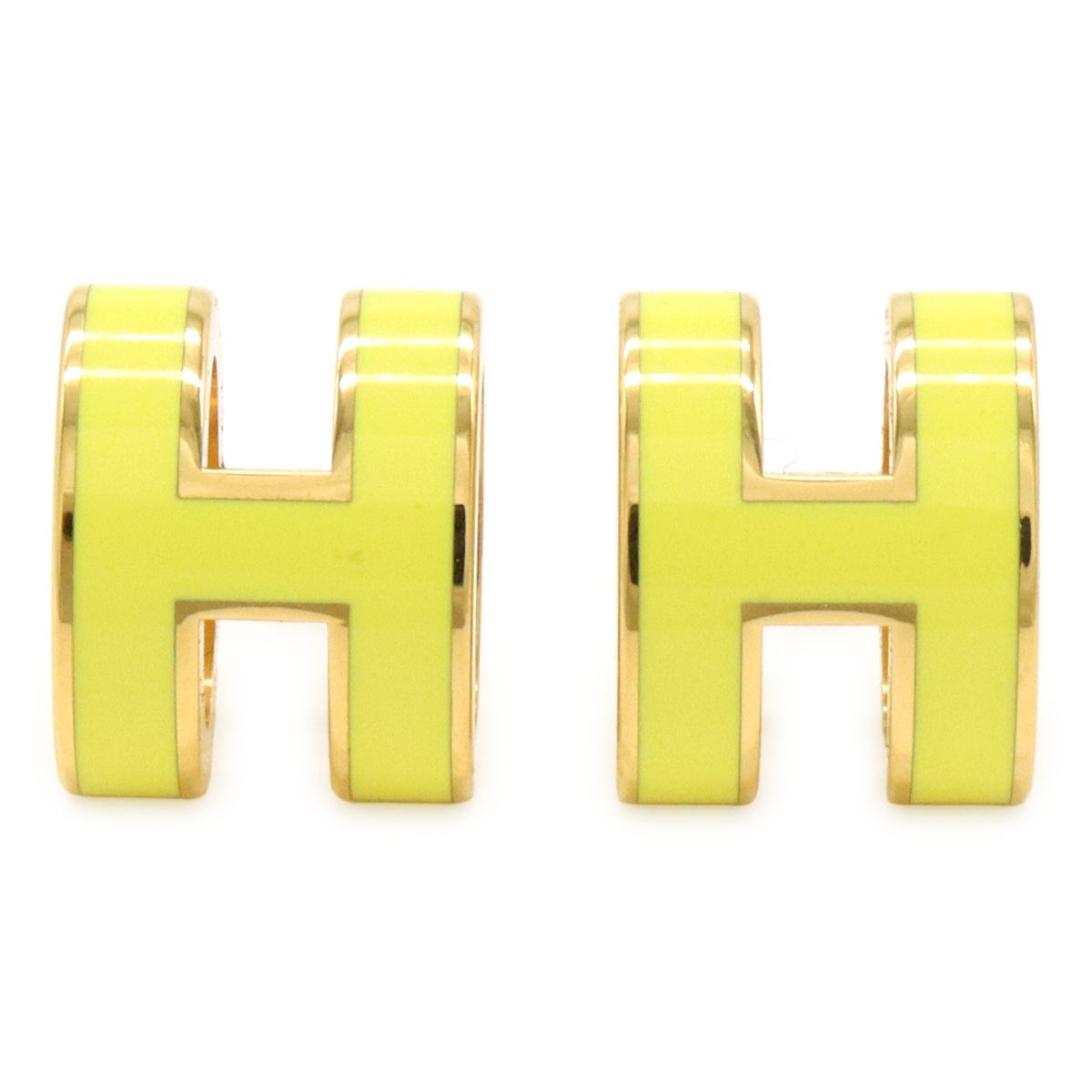 HERMES エルメス ポップアッシュ ピアス Hピアス GP ゴールドプレー