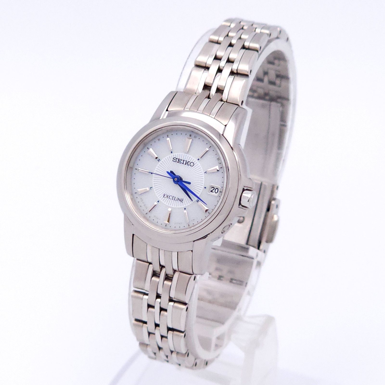 ☆良品 SEIKO セイコー エクセリーヌ 1B22-0AJ0 ソーラー電波 動作品