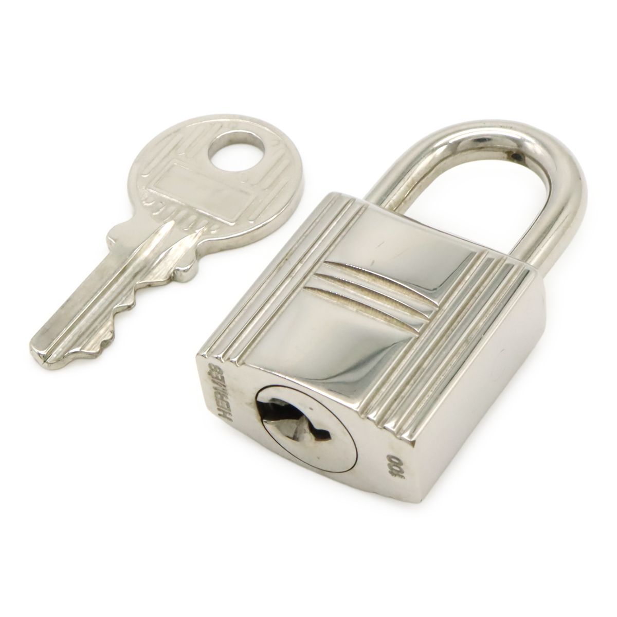 HERMES エルメス カデナ パドロック 南京錠 No.100 鍵 カギ キー付き